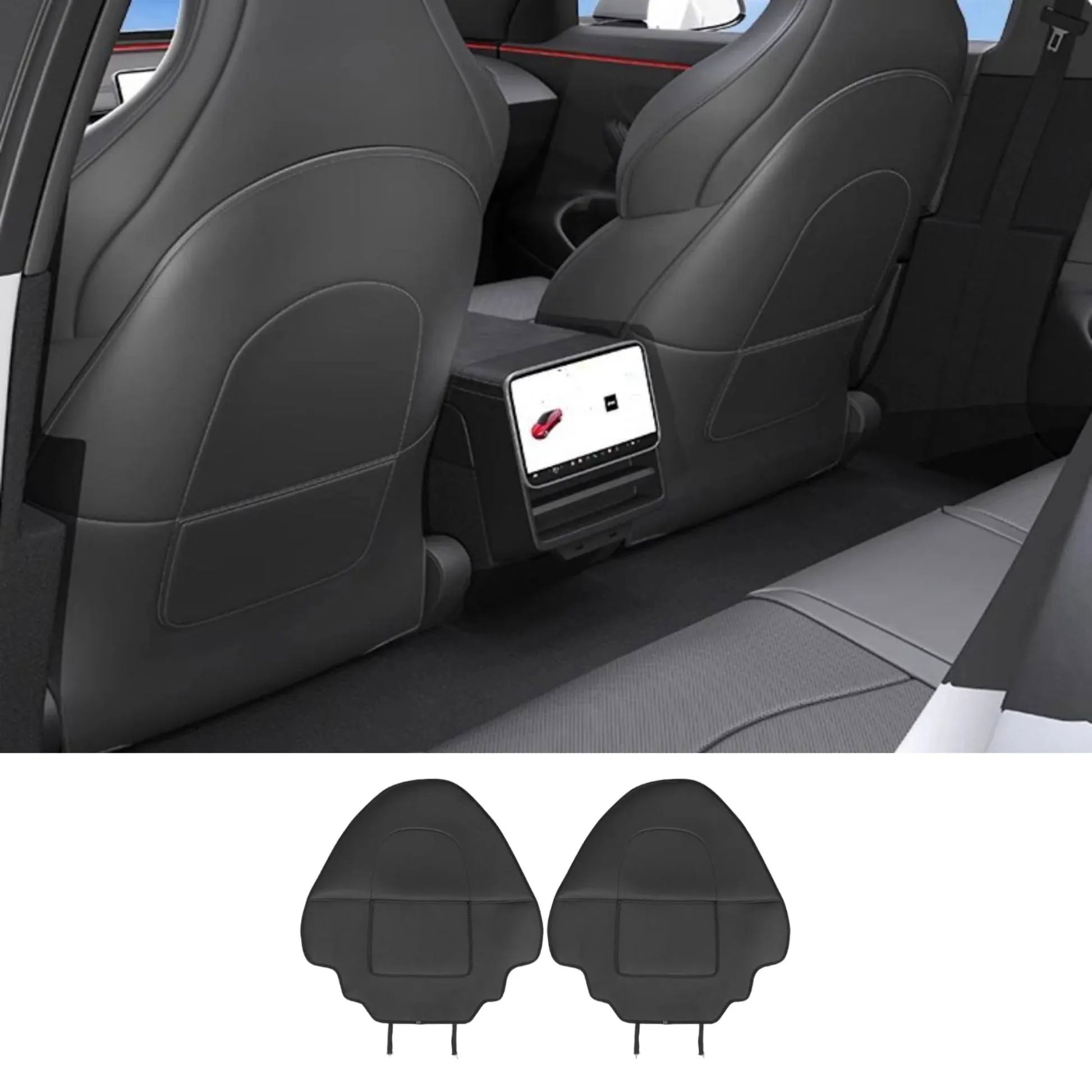2 Pcs Seat Back Kick Protector for Tesla Model 3 Highland / Y Juniper