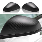 Tesla Model S/X Dry Carbon Fiber OEM-Style Side Mirror Covers - Teskay