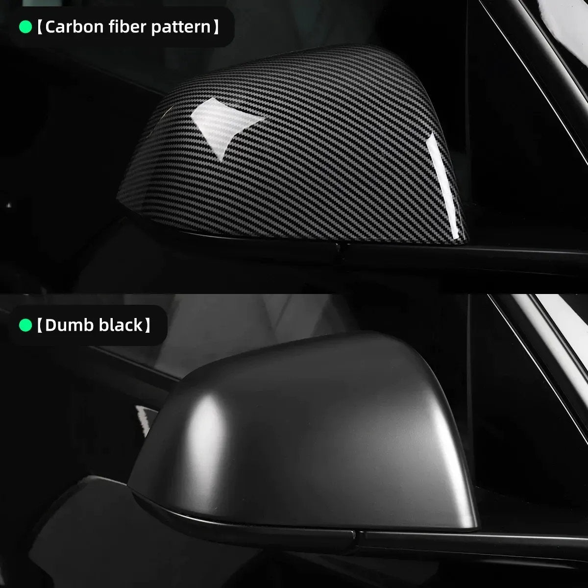 Side Mirror Cover for Tesla Model 3（2017-2023.10）/ Y（2020-2024）