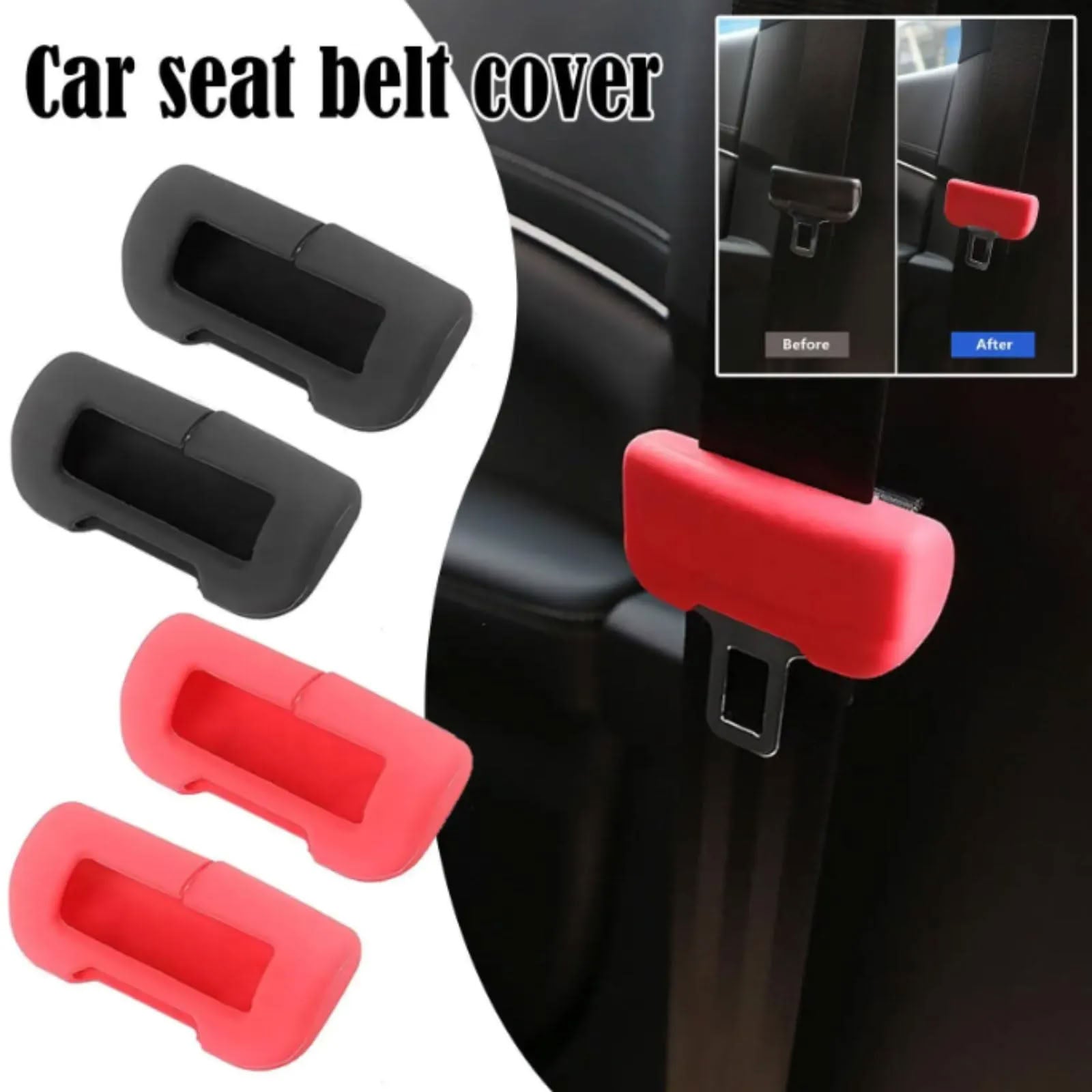 Silicone Seat Belt Buckle Protective Cover for Tesla Model S/3/X/Y