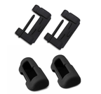 Silicone Seat Belt Buckle Protective Cover for Tesla Model S/3/X/Y Black 4 Pcs（Front row + back row）