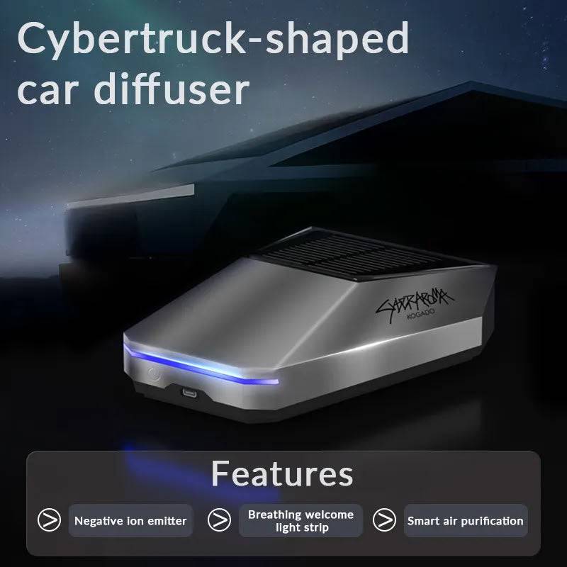 Smart Cybertruck Solar Air Freshener for Tesla