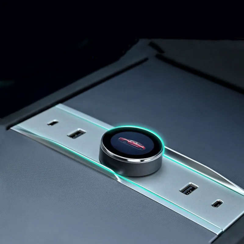Smart Rotating Gear Shift Dock for Tesla Model 3 Highland - With Display and Quick Charge Ports
