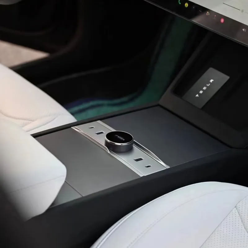 Smart Rotating Gear Shift Dock for Tesla Model 3 Highland - With Display and Quick Charge Ports