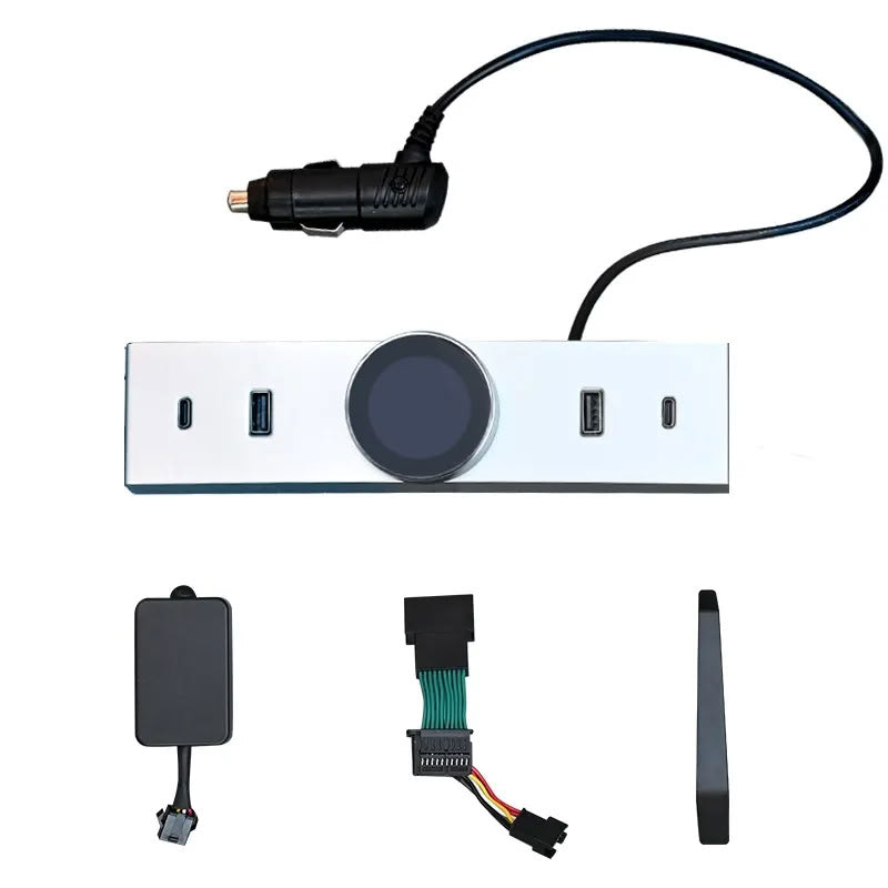 Smart Rotating Gear Shift Dock for Tesla Model 3 Highland - With Display and Quick Charge Ports