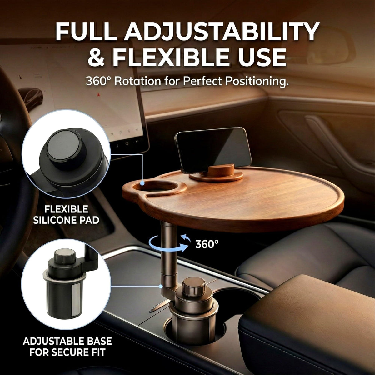 Tesla Vip Table Interior Tray Table for Tesla Vehicles – Teskay