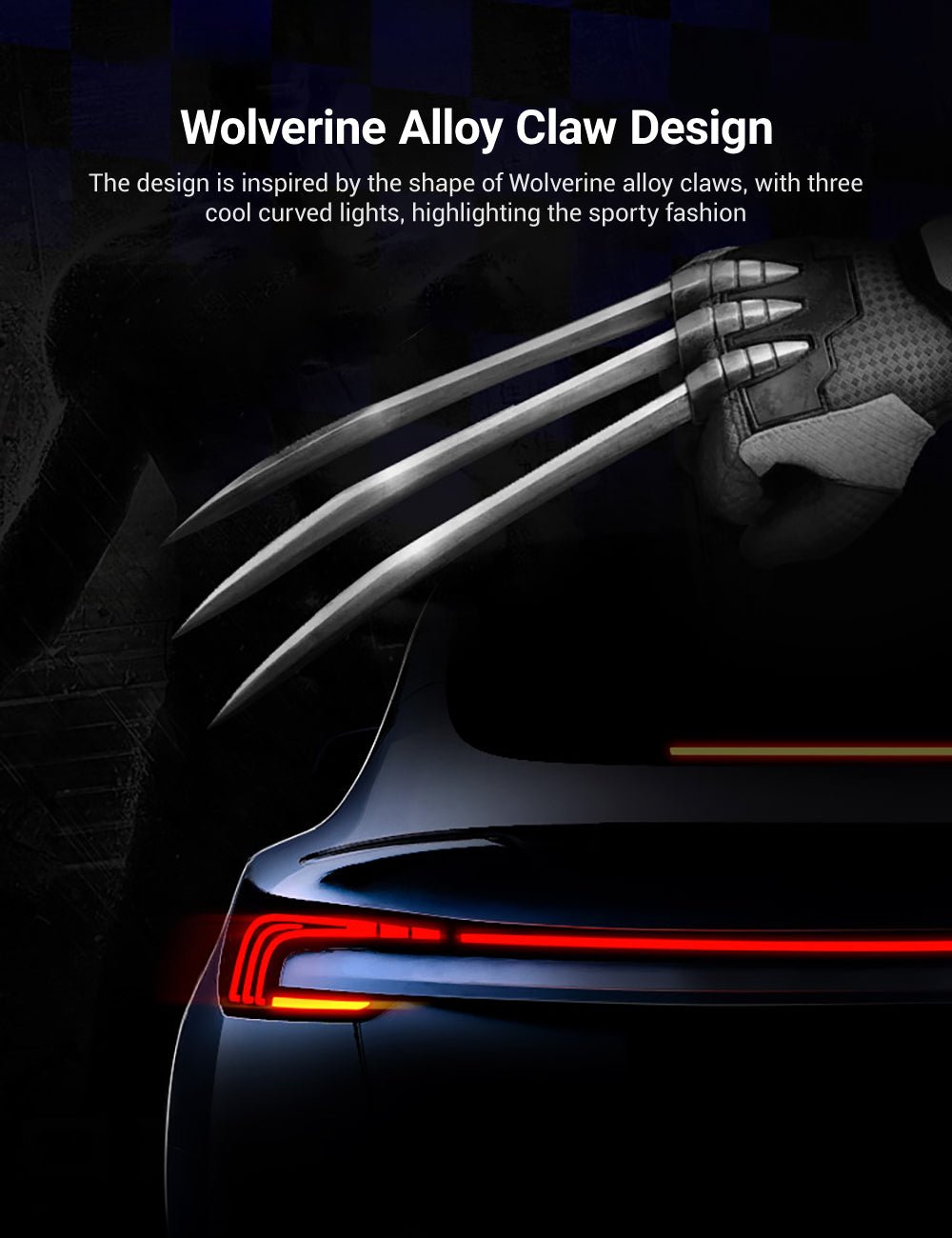 Starlink Full-Width Strip Taillight for Model 3 Highland