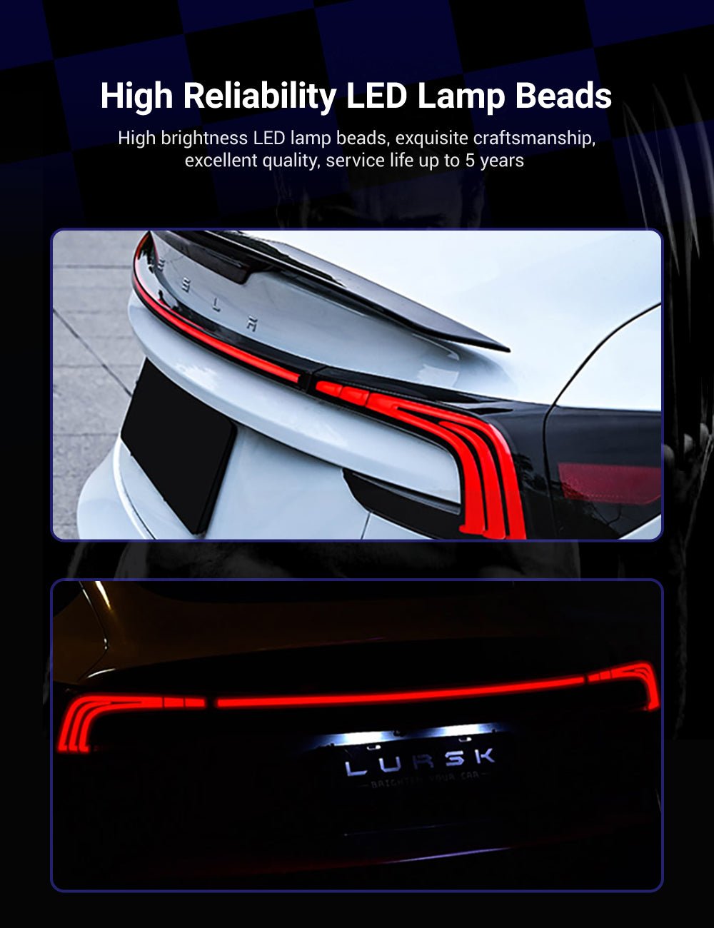 Starlink Full-Width Strip Taillight for Model 3 Highland