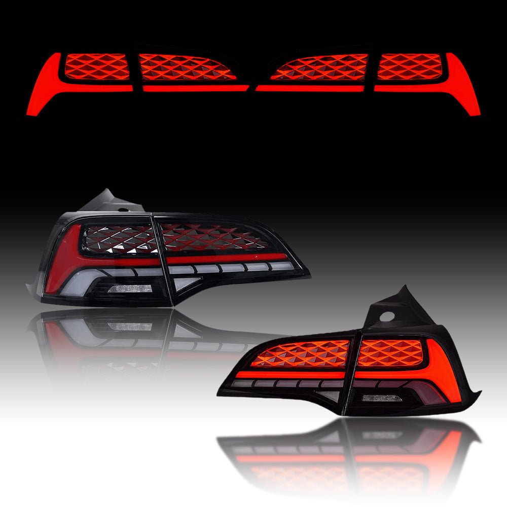 Starry Dynamic LED Tail Light Assembly for Model 3/Y