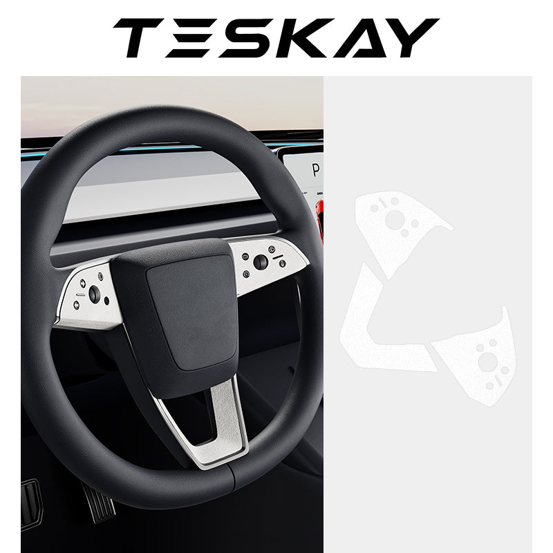 Steering Wheel Decoration Sticker for Tesla Model 3 / Y - Teskay