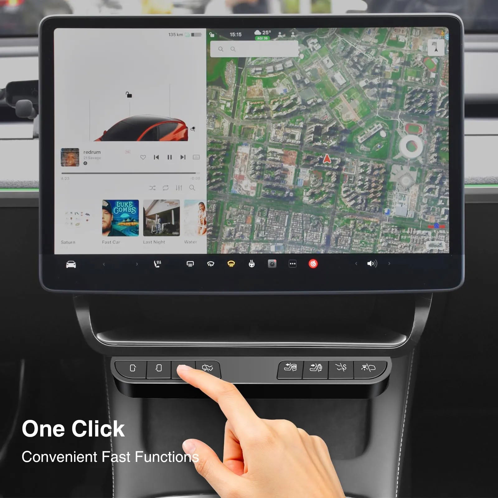 Storage Box Intelligent Control Physical Buttons for Tesla Model 3/Y