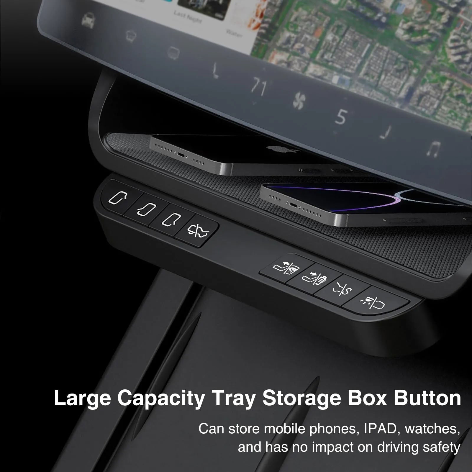 Storage Box Intelligent Control Physical Buttons for Tesla Model 3/Y