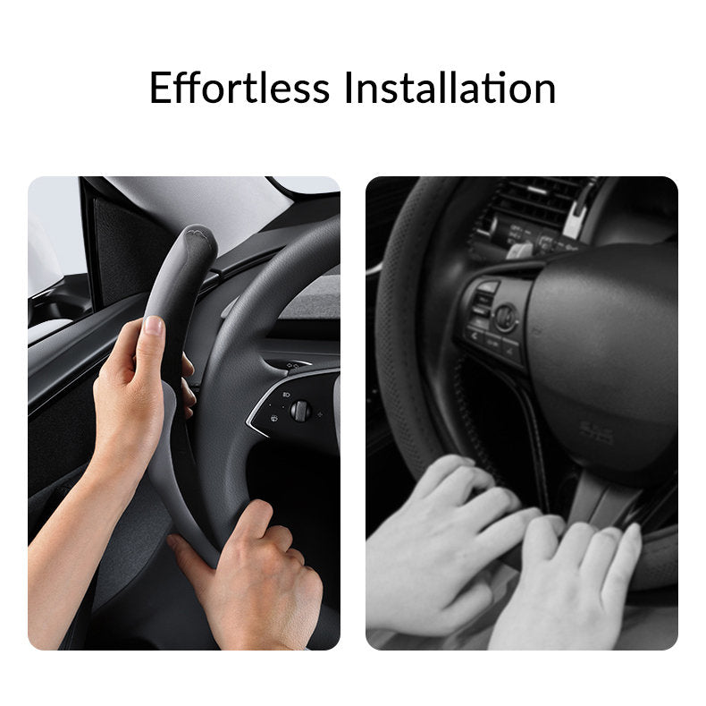 Suede Sport Steering Wheel Cover for Tesla Model 3 Highland / Y Juniper - Teskay