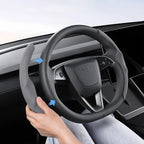 Suede Sport Steering Wheel Cover for Tesla Model 3 Highland / Y Juniper - Teskay