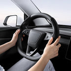 Suede Sport Steering Wheel Cover for Tesla Model 3 Highland / Y Juniper - Teskay