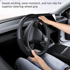 Suede Sport Steering Wheel Cover for Tesla Model 3 Highland / Y Juniper - Teskay