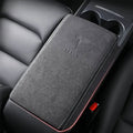 Suede Armrest Cover for Tesla Model 3 (2017-2023.10) / Model Y (2020-2024) Suede White