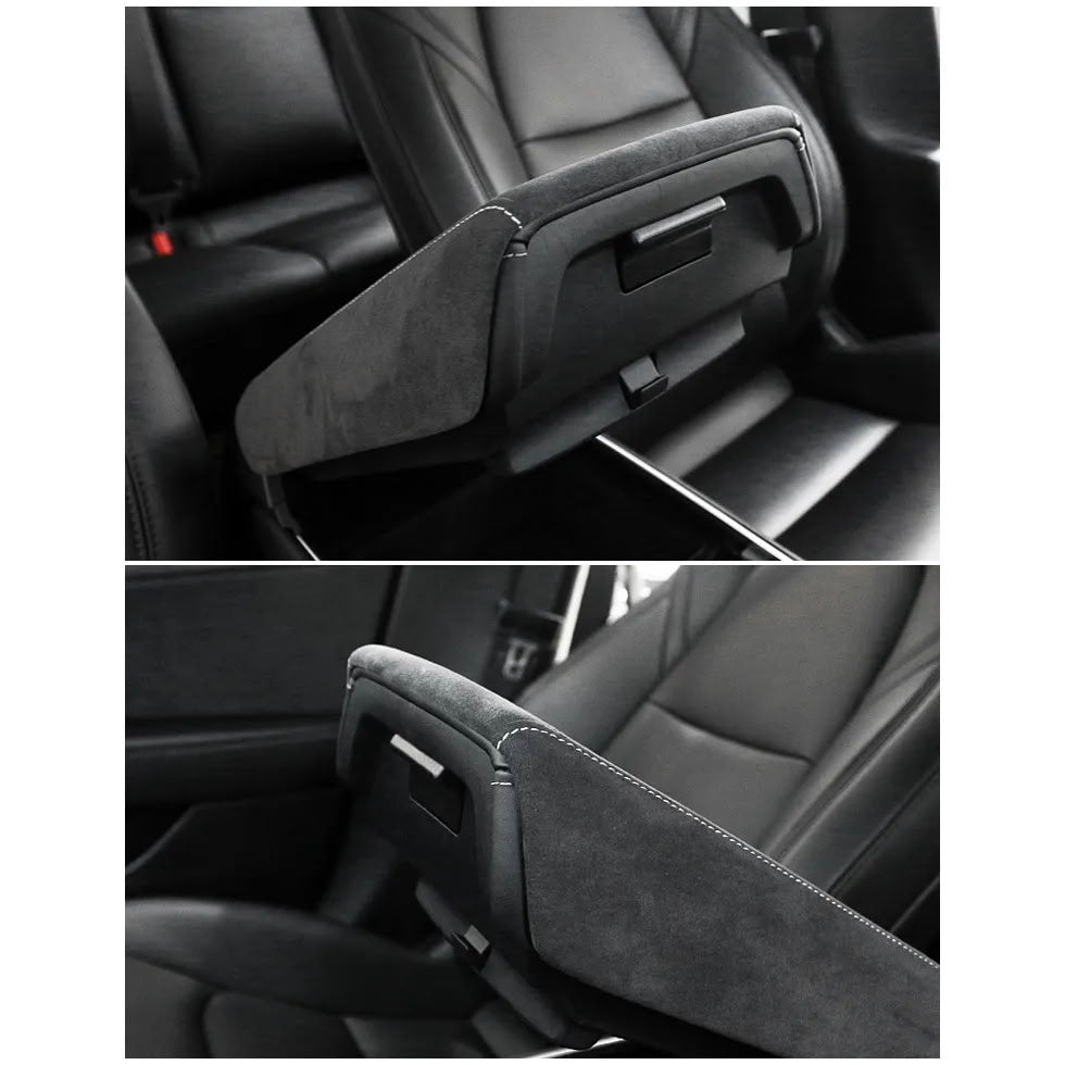 Suede Armrest Cover for Tesla Model 3 (2017-2023.10) / Model Y (2020-2024)-3