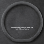 Suede Steering Wheel Cover for Tesla Model 3/Y Suede