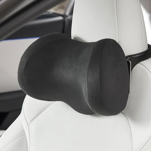 Suede Memory Foam Neck Pillow for Tesla Model 3/Y - Height Adjustable