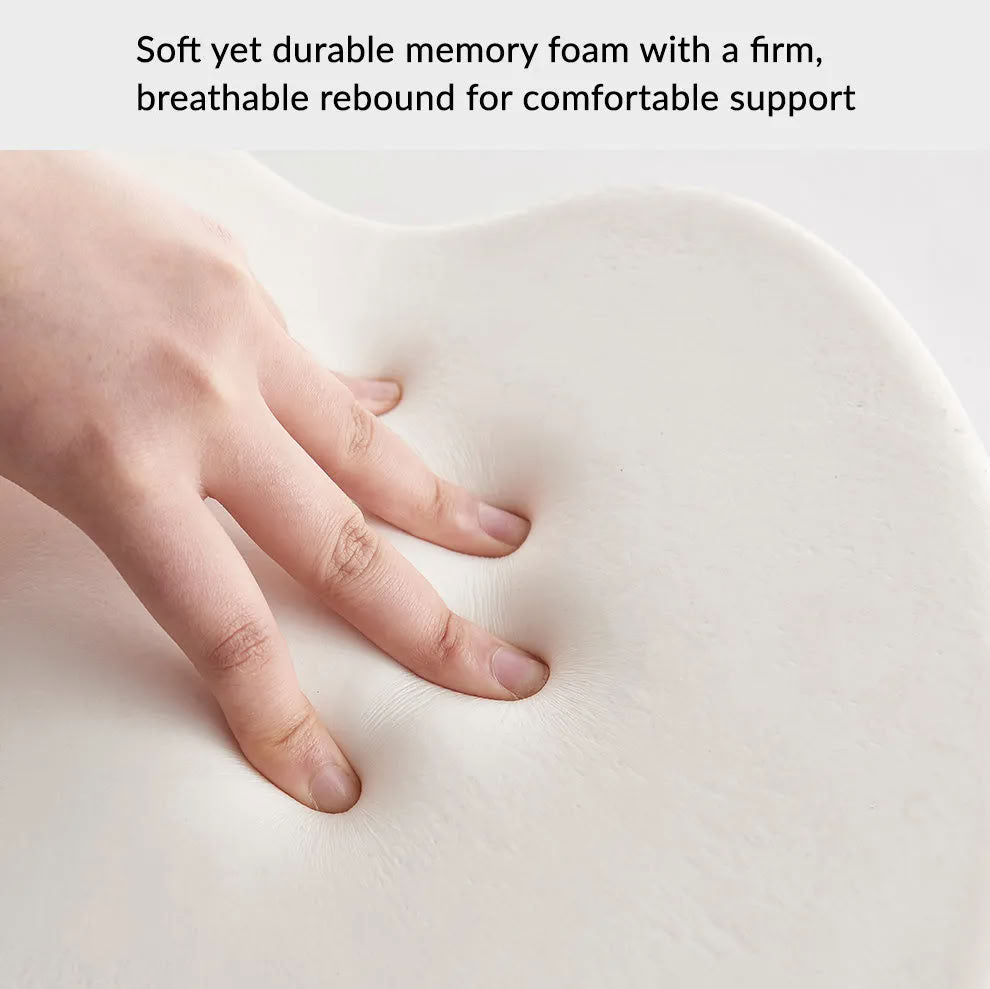 Suede Memory Foam Neck Pillow for Tesla Model 3/Y - Height Adjustable