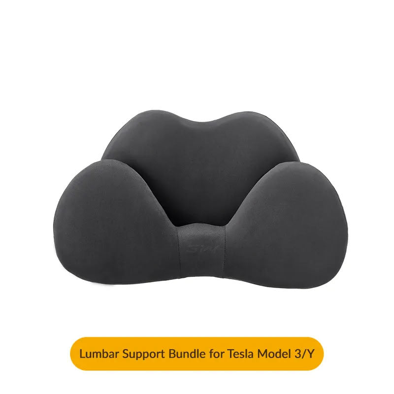 Suede Memory Foam Neck Pillow for Tesla Model 3/Y - Height Adjustable