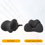 Suede Memory Foam Neck Pillow for Tesla Model 3/Y - Height Adjustable