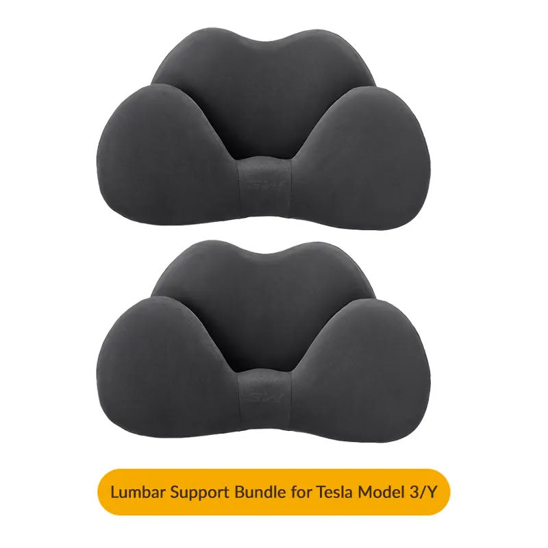 Suede Memory Foam Neck Pillow for Tesla Model 3/Y - Height Adjustable