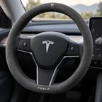 Suede Steering Wheel Cover for Tesla Model 3/Y