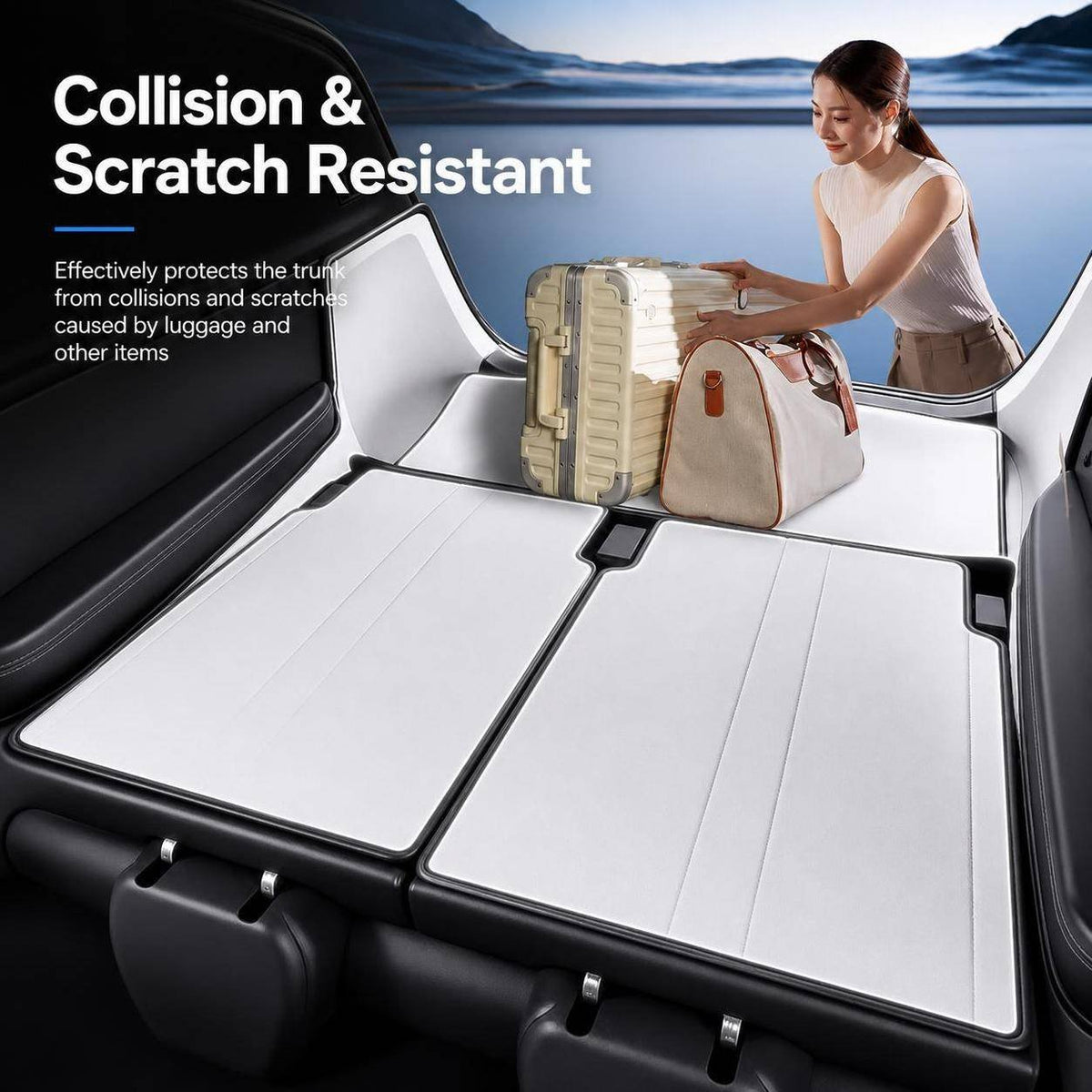 Nappa Leather Trunk Mats for Model YL 6-Seater (5PCS)