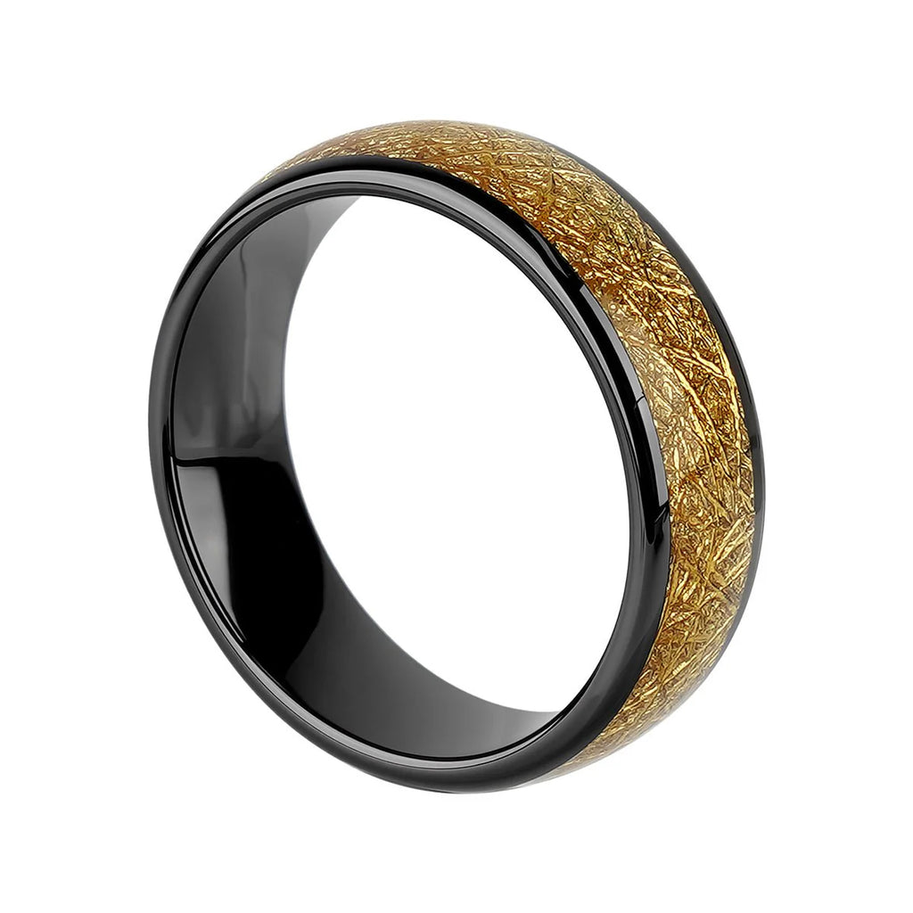 Custom Smart Ring Key for Tesla Model 3 / Y / S / X / Cybertruck Spun Gold
