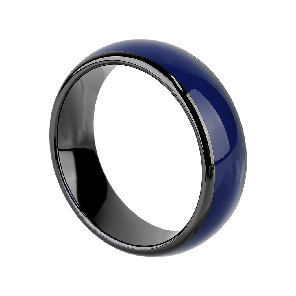 Custom Smart Ring Key for Tesla Model 3 / Y / S / X / Cybertruck Blue and Black
