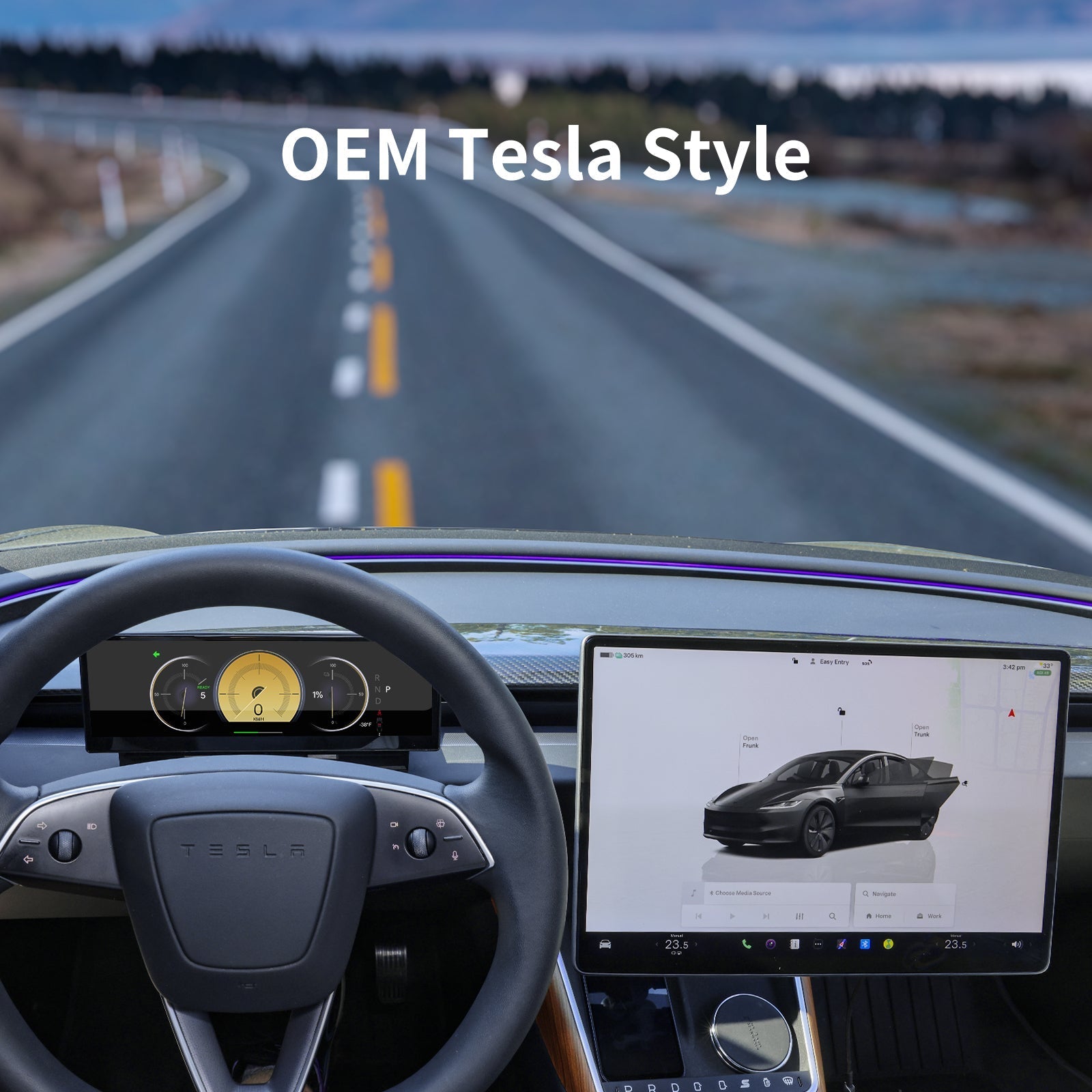 TESKAY 10.88-inch Touchscreen Dashboard Display for Model 3/Y-Teskay