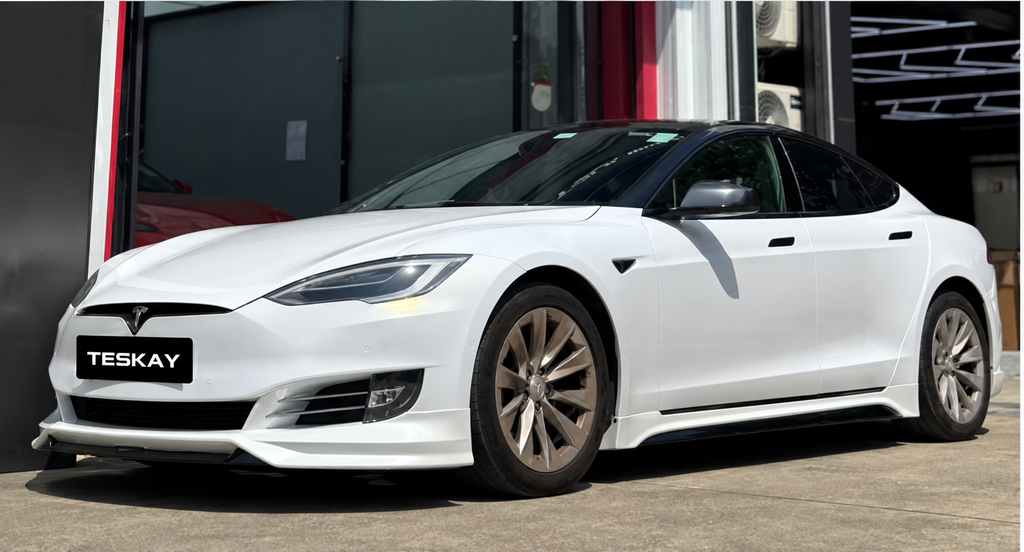 TESKAY Front & Rear Body Kit Lip Spoiler Package for Tesla Model S 2016-2020-Teskay