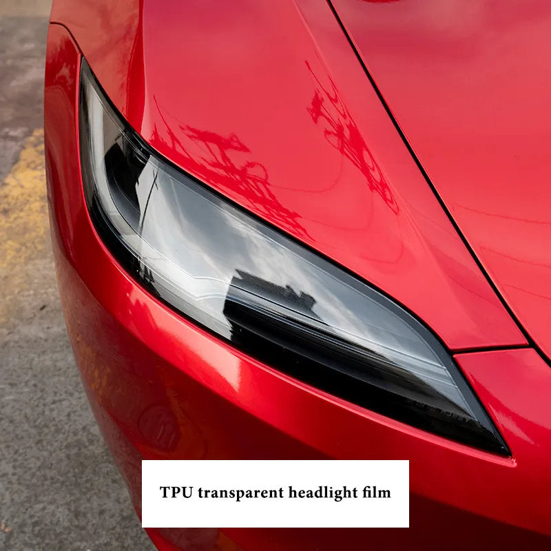 TPU HD Front and Rear Light Protective Film for Tesla Model 3 Highland 2024+