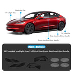 TPU HD Front and Rear Light Protective Film for Tesla Model 3 Highland 2024+