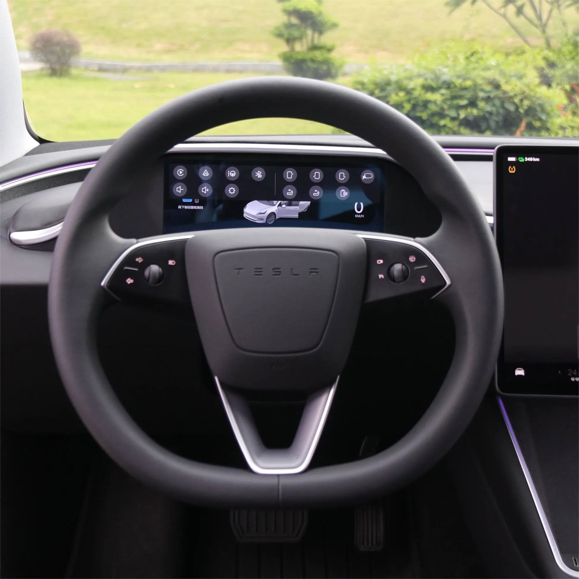 Tesla 8.9 Inch Dashboard Display with Ambient Lighting for Model 3 Highland/Model Y Juniper