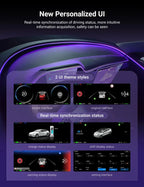 Tesla 8.9 Inch Dashboard Display with Ambient Lighting for Model 3 Highland/Model Y Juniper