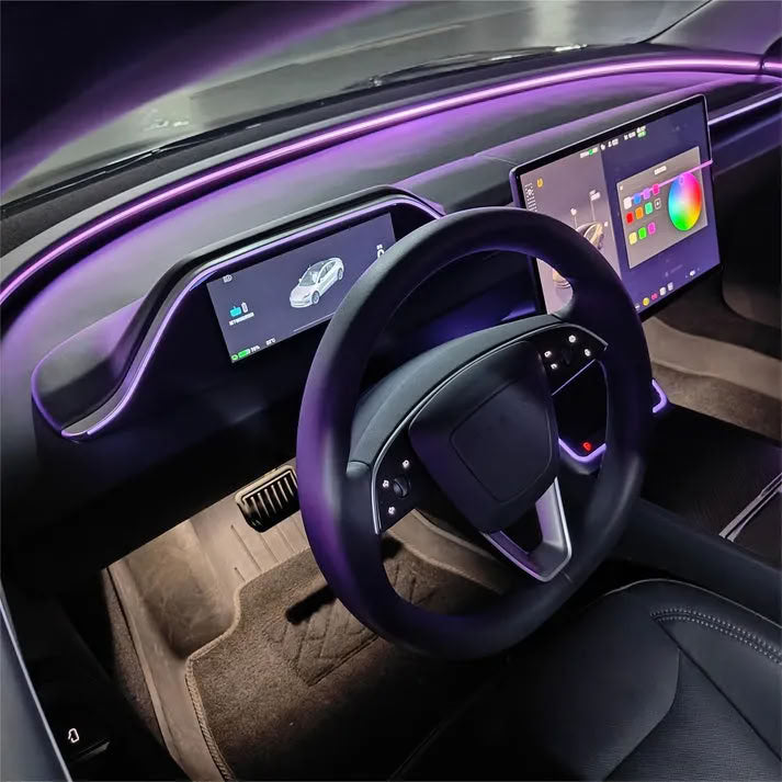 Tesla 8.9 Inch Dashboard Display with Ambient Lighting for Model 3 Highland/Model Y Juniper