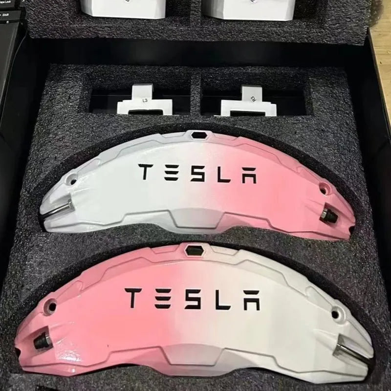 Tesla Brake Caliper Covers for Model 3 & Y – Aluminum Alloy, Fits 18"/19"/20"/21" Wheels-2