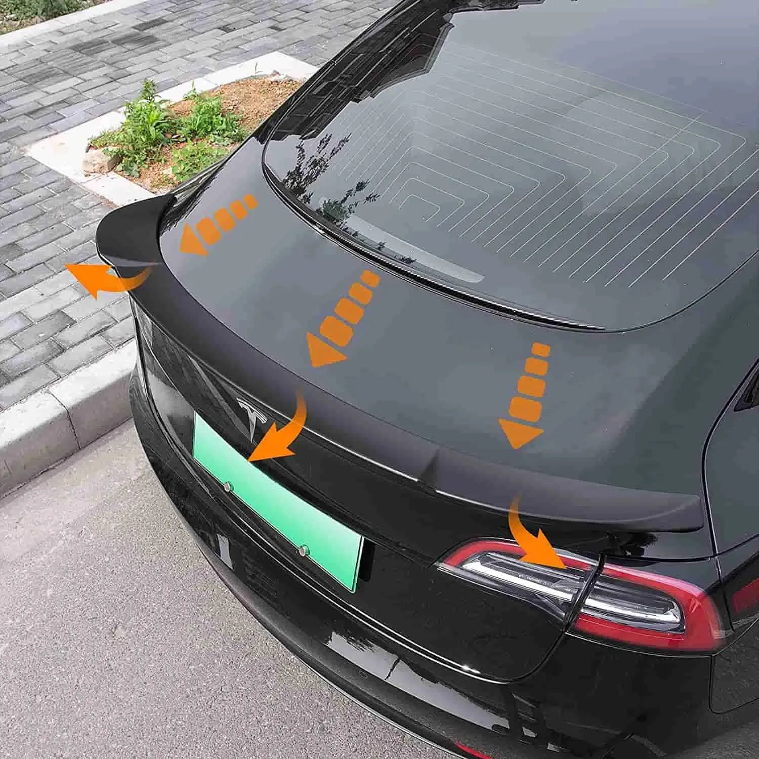 Tesla Carbon Fiber Spoiler Model 3 ABS Plastic