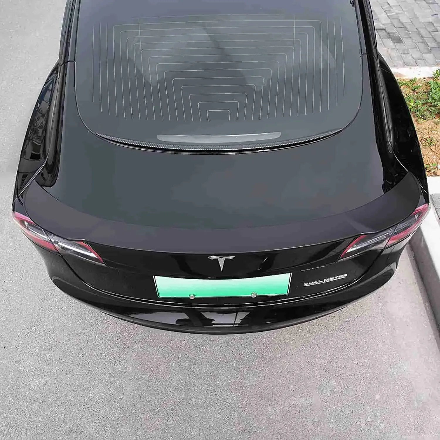 Tesla Carbon Fiber Spoiler Model 3 ABS Plastic