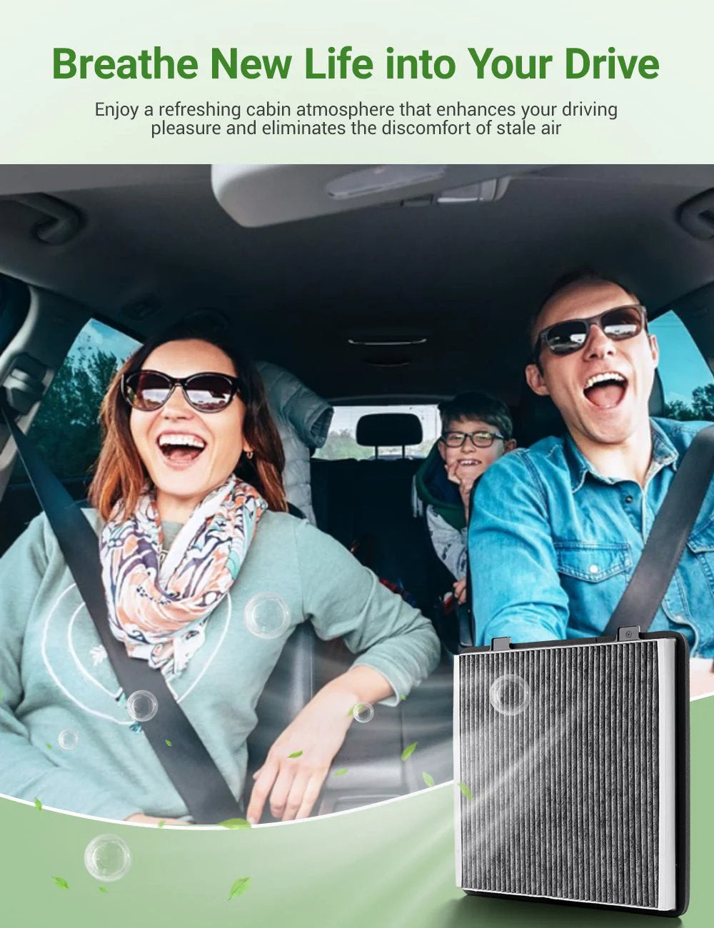Tesla Cybertruck Cabin Air Filter – Activated Carbon Air Conditioning Replacement (1PC)-7