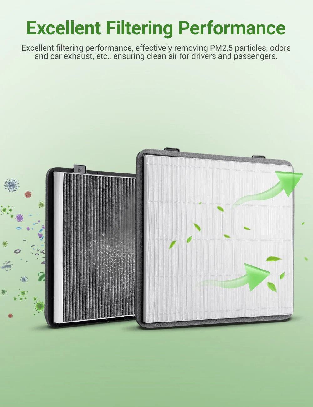 Tesla Cybertruck Cabin Air Filter – Activated Carbon Air Conditioning Replacement (1PC)-5