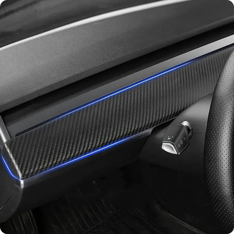 Tesla Model 3/Y Dashboard Cover - Real Molded Carbon Fiber