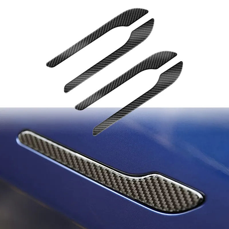 Tesla Model 3/Y Door Handle Covers – ABS Carbon Fiber Trim (4pcs)-1