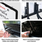 Tesla Model 3/Y Front License Plate Holder Frame With Lock (2021-2023)