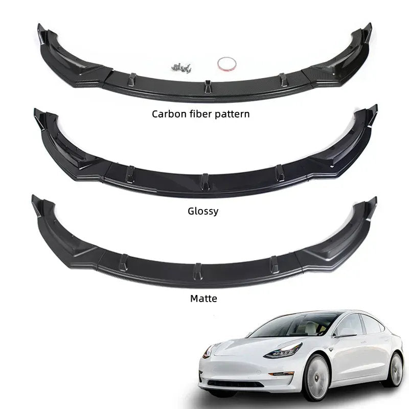 Tesla Model 3/Y Front Lip ABS Painted Spoiler (2019-2024)