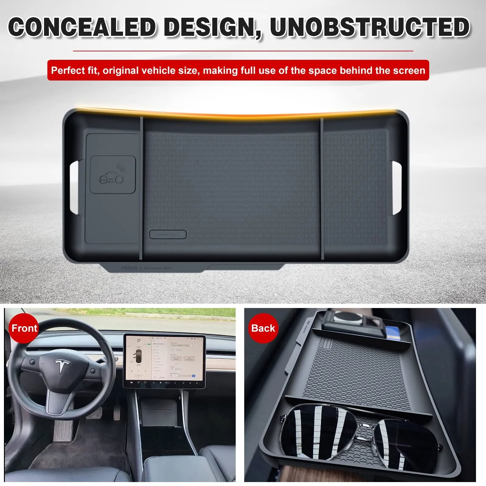 Tesla Model 3/Y Hidden Dashboard Storage Tray