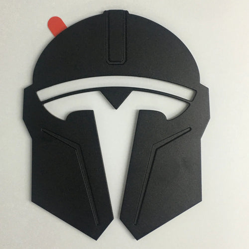 Tesla Model 3/Y Mandalorian Logo Decoration Sticker Black